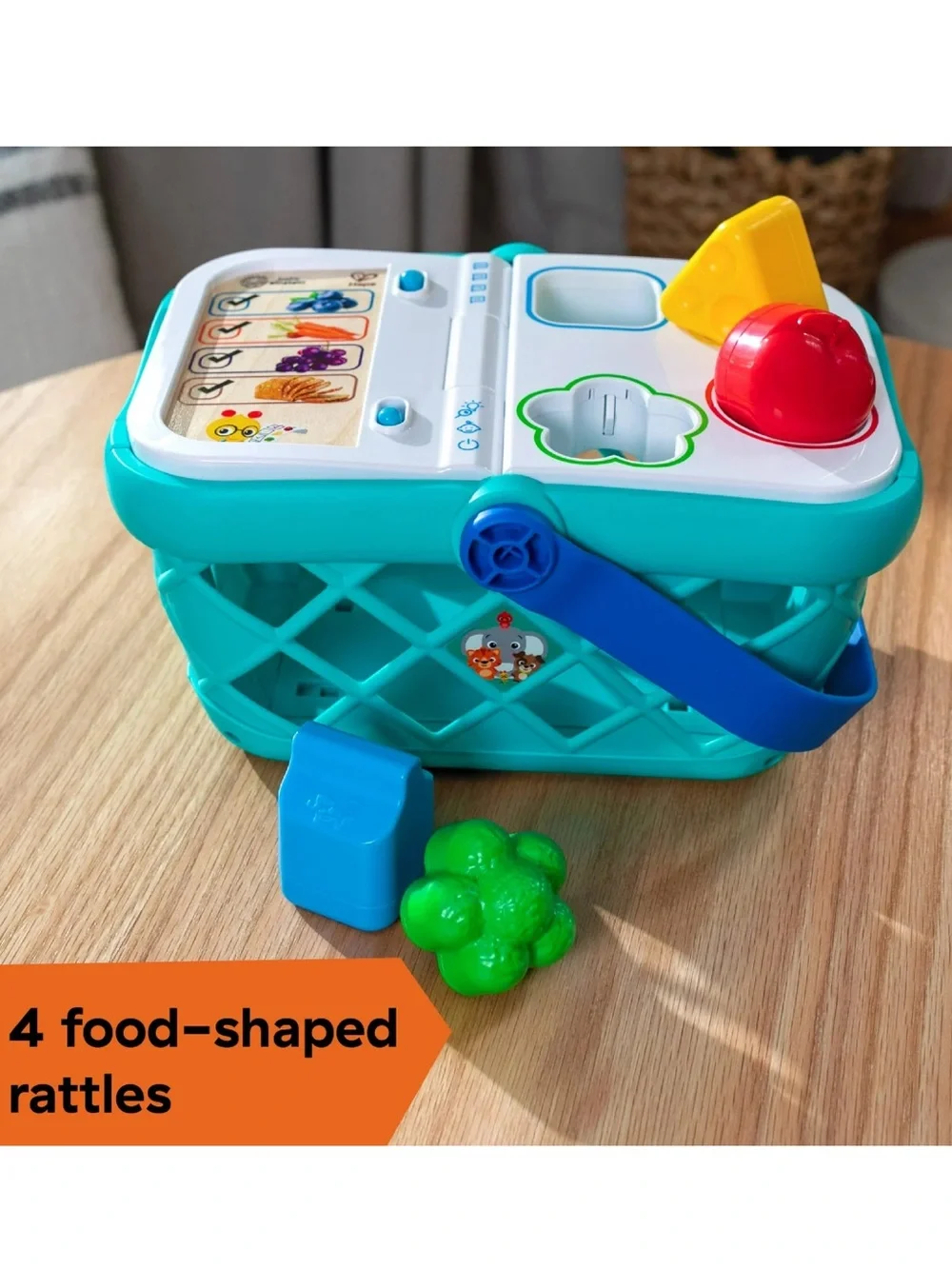 Baby Einstein + Hape Magic Touch Shopping Basket & Shape Sorter Toy